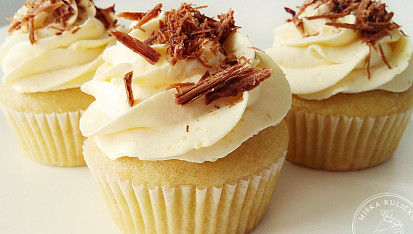 Vanilkové cupcakes podle Mišky Kuličky, vanilkové cupcakes