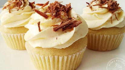 Vanilkové cupcakes podle Mišky Kuličky, vanilkové cupcakes