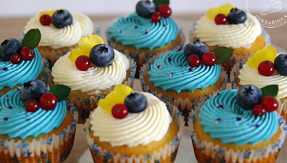 Vanilkové cupcakes podle Mišky Kuličky, vanilkové cupcakes