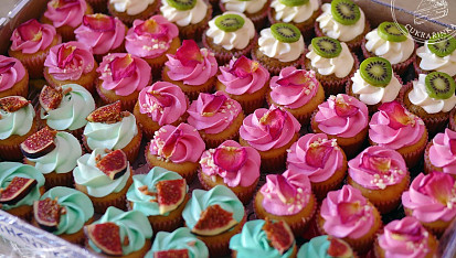 Vanilkové cupcakes podle Mišky Kuličky, svatební minicupcakes