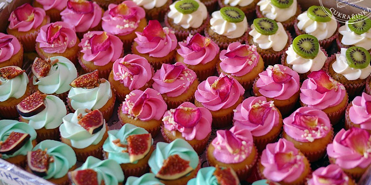 Vanilkové cupcakes podle Mišky Kuličky (svatební minicupcakes)