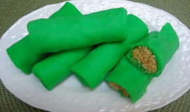 Indonéské zelené palačinky s kokosem