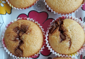 Recept na rychlé muffiny s kousky čokolády