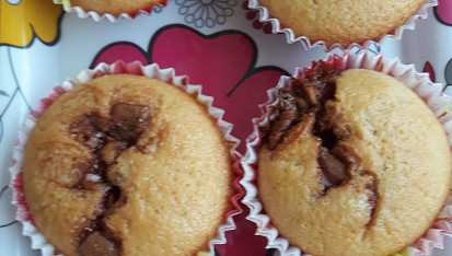 Recept na rychlé muffiny s kousky čokolády