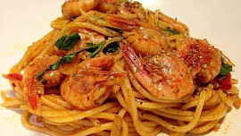 Špagety s krevetami