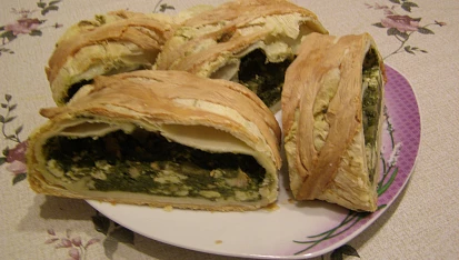 Špenátovo-nivový závin