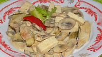 Žampiony à la Stroganoff podle Bukovského