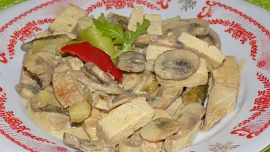Žampiony à la Stroganoff podle Bukovského