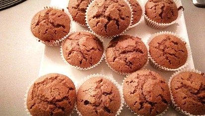 Čokoládové muffiny - hrníčkový recept