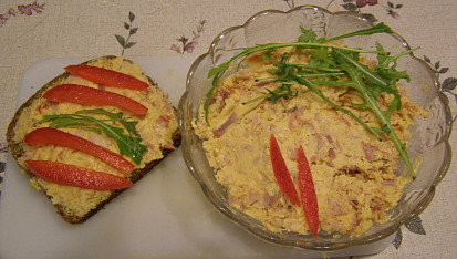 Pomazánka à la čajovka (maceška)