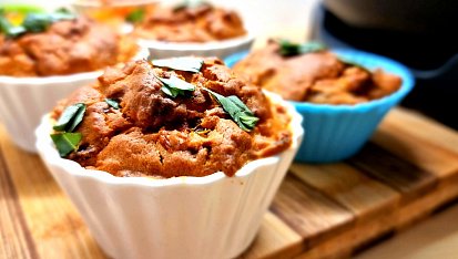 Mozzarellové muffiny (pečené v remosce)