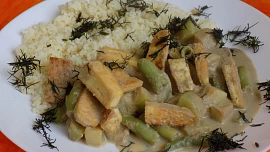 Thajské zelené kari s tofu