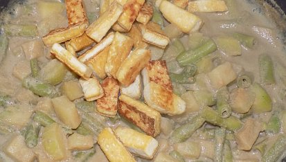 Thajské zelené kari s tofu