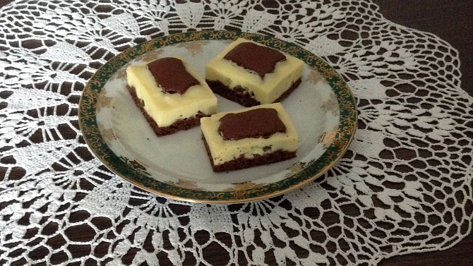 Čokoládový koláč s tvarohem