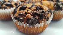 Křupavé čokoládové muffiny