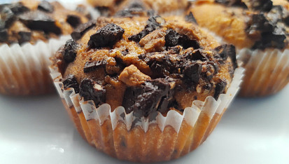 Křupavé čokoládové muffiny