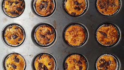 Křupavé čokoládové muffiny