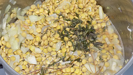 Těstoviny s čočkou a tykví