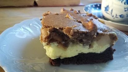 Skládaný jablkový koláč