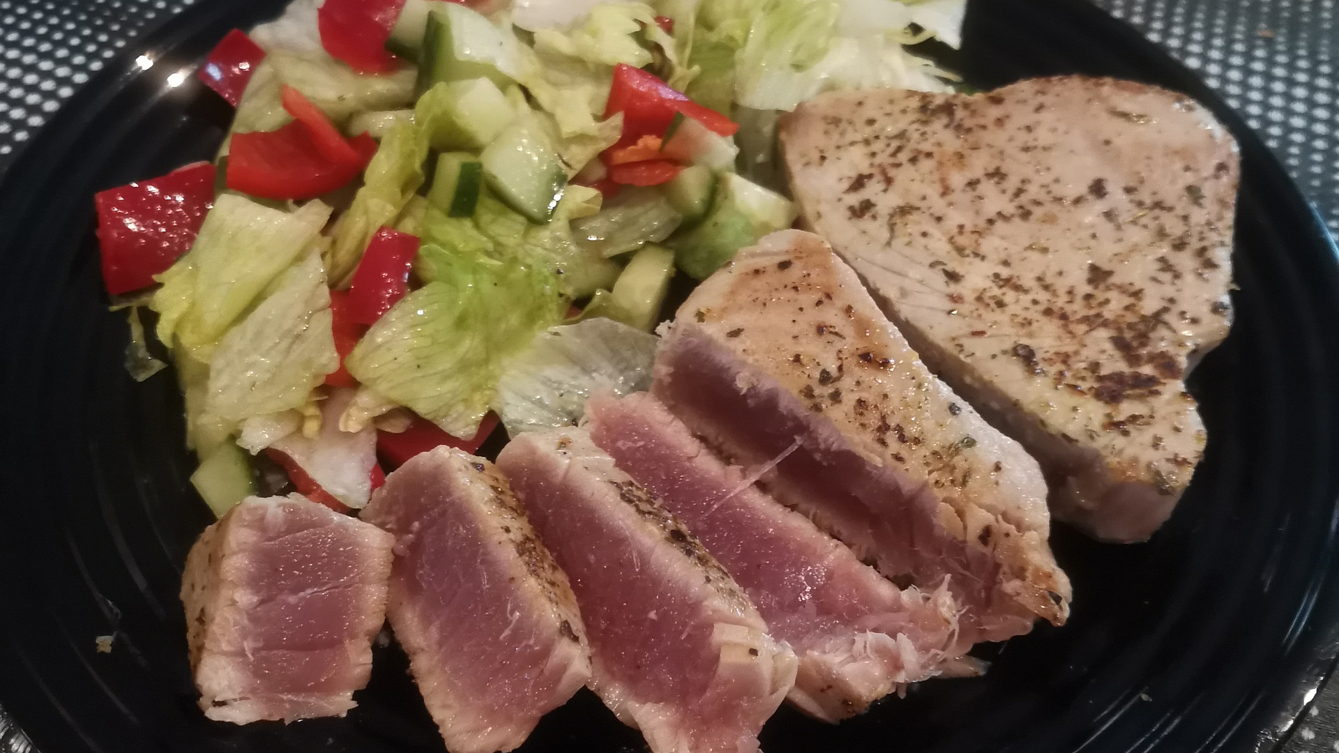 Steak z tuňáka se zeleninou (dietní)