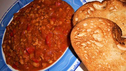 Chilli con carne di soia  (Dělená strava podle LK - Kytičky + zelenina)
