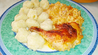 Kuře na zelí (kysaném)