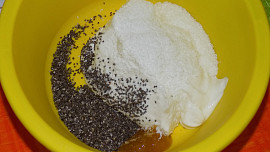 Tvarohový krém s chia semínky