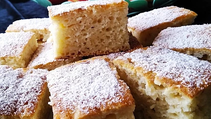 Jablková buchta s podmáslím bez tuku, Buchta s jablky a podmáslím bez tuku