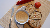 Cizrnový fofr hummus s tofu  (Dělená strava podle LK - Kytičky)