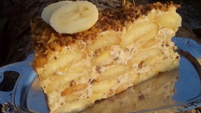 Svěží Margot dort s banány - nepečený