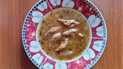 Dršťková se sójovým masem