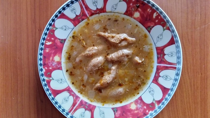 Dršťková se sójovým masem