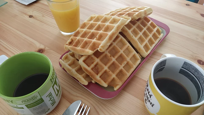Vafle z kynutého těsta, Vafle
