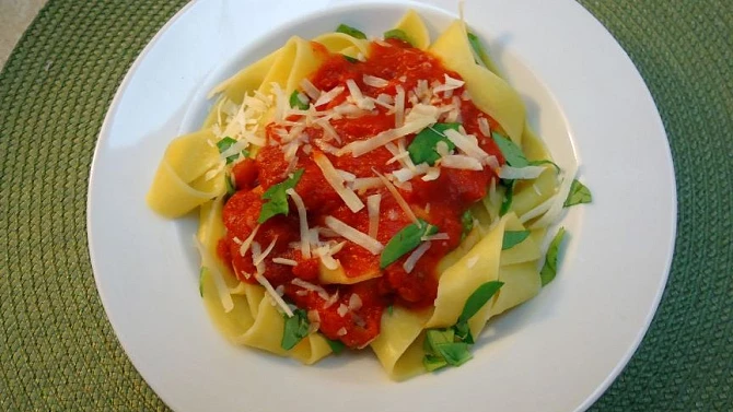 Pappardelle all Arrabbiata