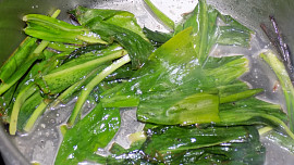 Ryba s omáčkou z medvědího česneku