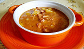 Gulášová polévka z pečeného vepřového  a uzeného masa (Gulášová polévka z pečeného vepřového  a uzeného masa)