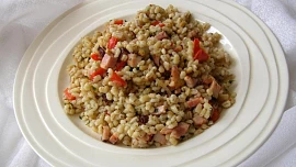 Kroupy s anglickou slaninou