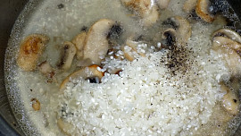 Žampiony s  rýží