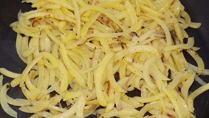 Restované brambory s fazolkami