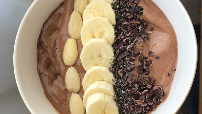 Smoothie bowl čokoládové