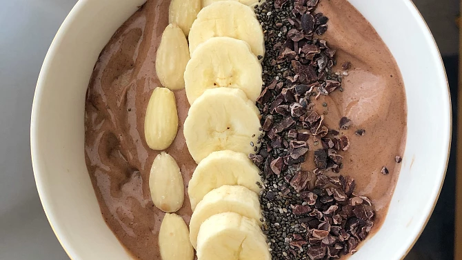 Smoothie bowl čokoládové