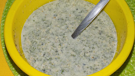 Mangoldové (špenátové) placky s ovesnými vločkami