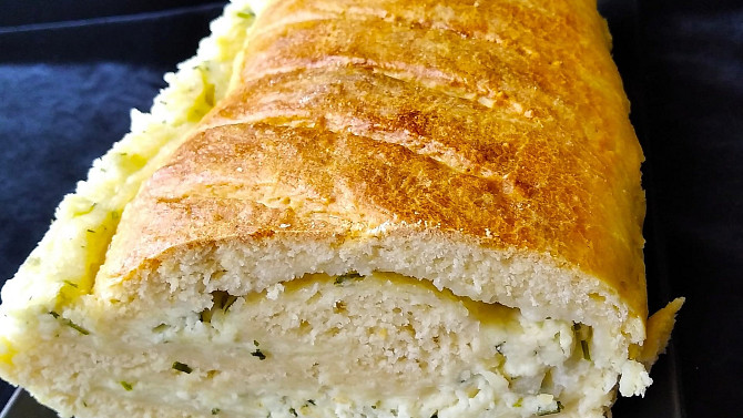 Chlebíček se sýrovou náplní s bylinkami, Chlebíček se sýrovou náplní s bylinkami