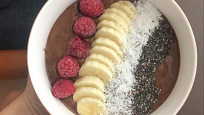 Coffee smoothie bowl