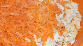 Mrkvovo-zelný salát s česnekem