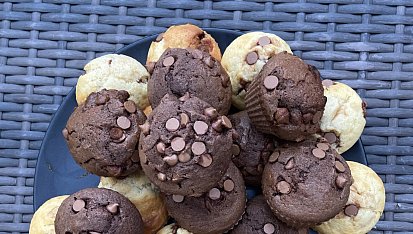 Muffiny s kousky čokolády