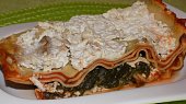 Špenátovo-rajčatové lasagne