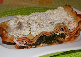 Špenátovo-rajčatové lasagne