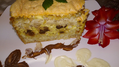Zapečený bulgur s tofu