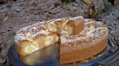 Šťavnatý koláč s jablečným tvarohem